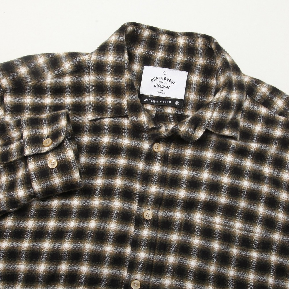 Portuguese Flannel Men's M Medium Plaid Button-Down Shirt 100% Cotton Long